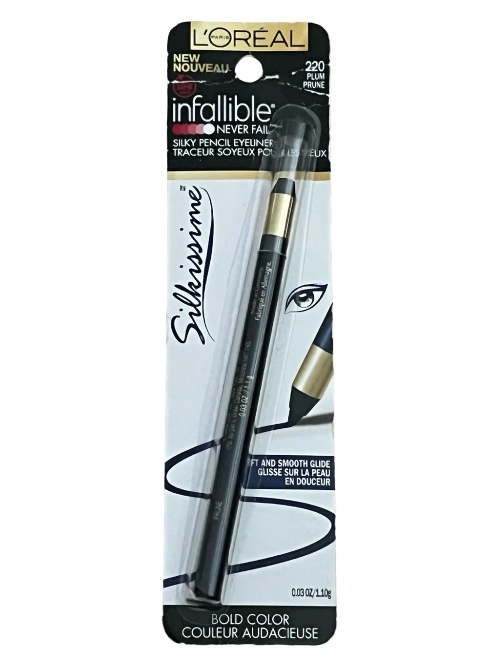 L'Oreal Infallible Silkissime Silky Pencil Eyeliner - Plum 220 FINAL PRICE DROP